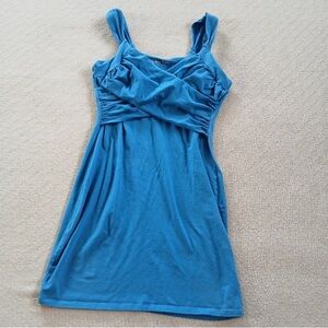 Vibrant Blue Victoria’s Secret Bra Tops Cotton Dress